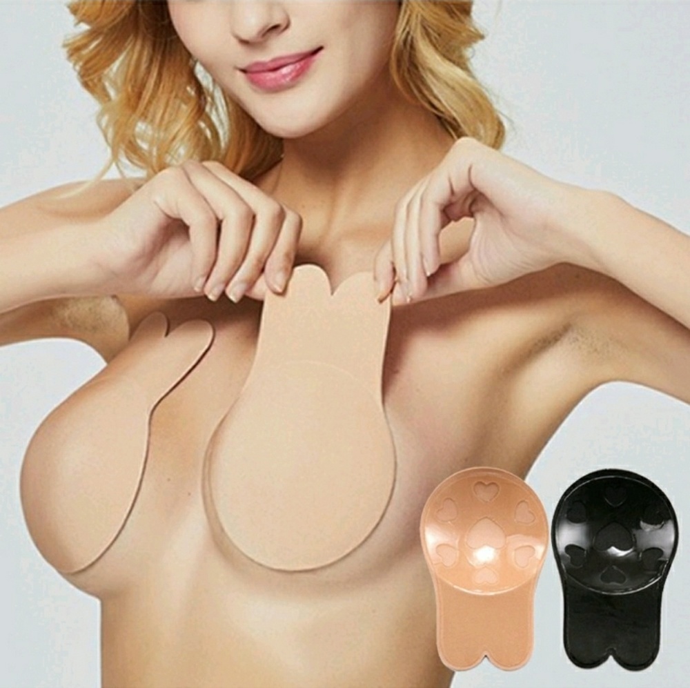 Lot of 2 Rabbit bra C/D cup 11cm sticky lift bras
